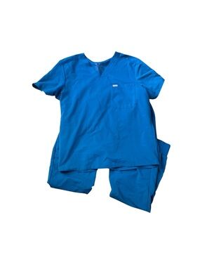 FIGS Men’s XL/T Blue Scrub Set Chisec TM3000 Top Jogger Pants Tall Medical